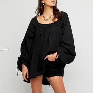 NWT Free People Brynn Tunic / Black